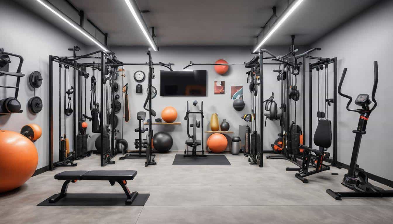 Efficient home gym setup