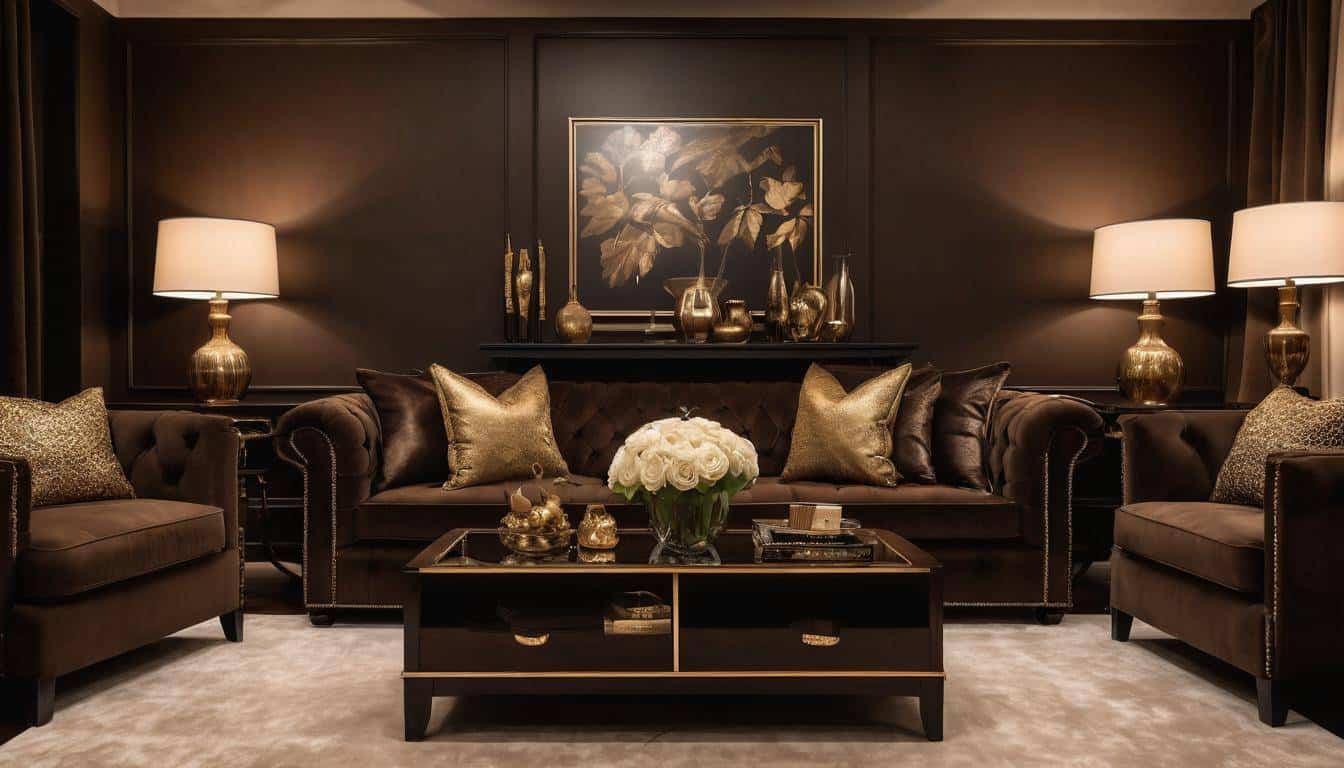 Elegant Deep Brown Decor