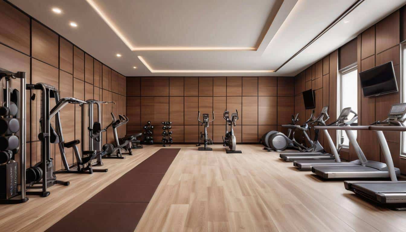 Elegant earthy fitness design