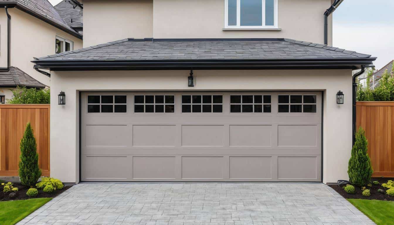 Elegant garage door design