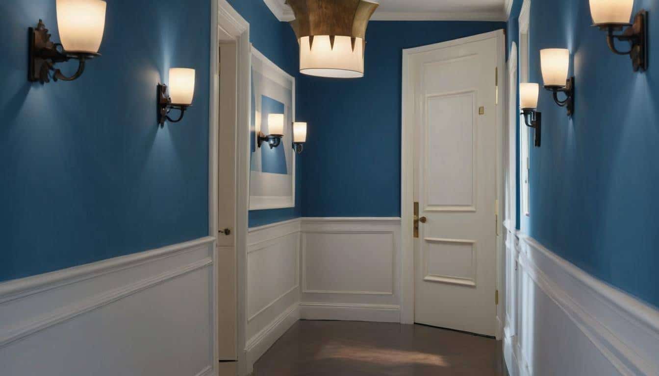 Elegant hallway lighting