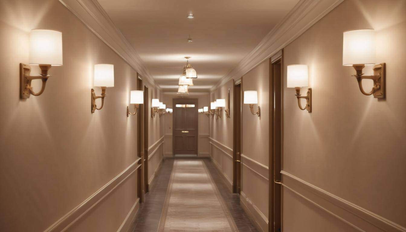 Elegant hallway sconces