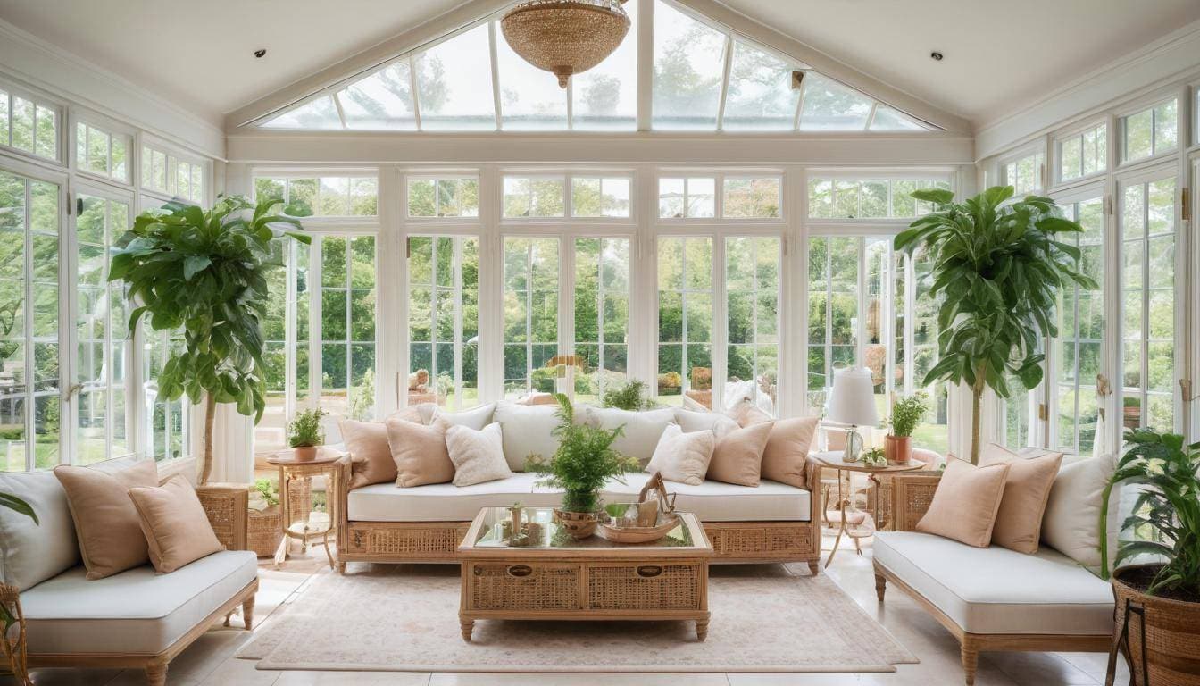 Elegant sunroom mirrors