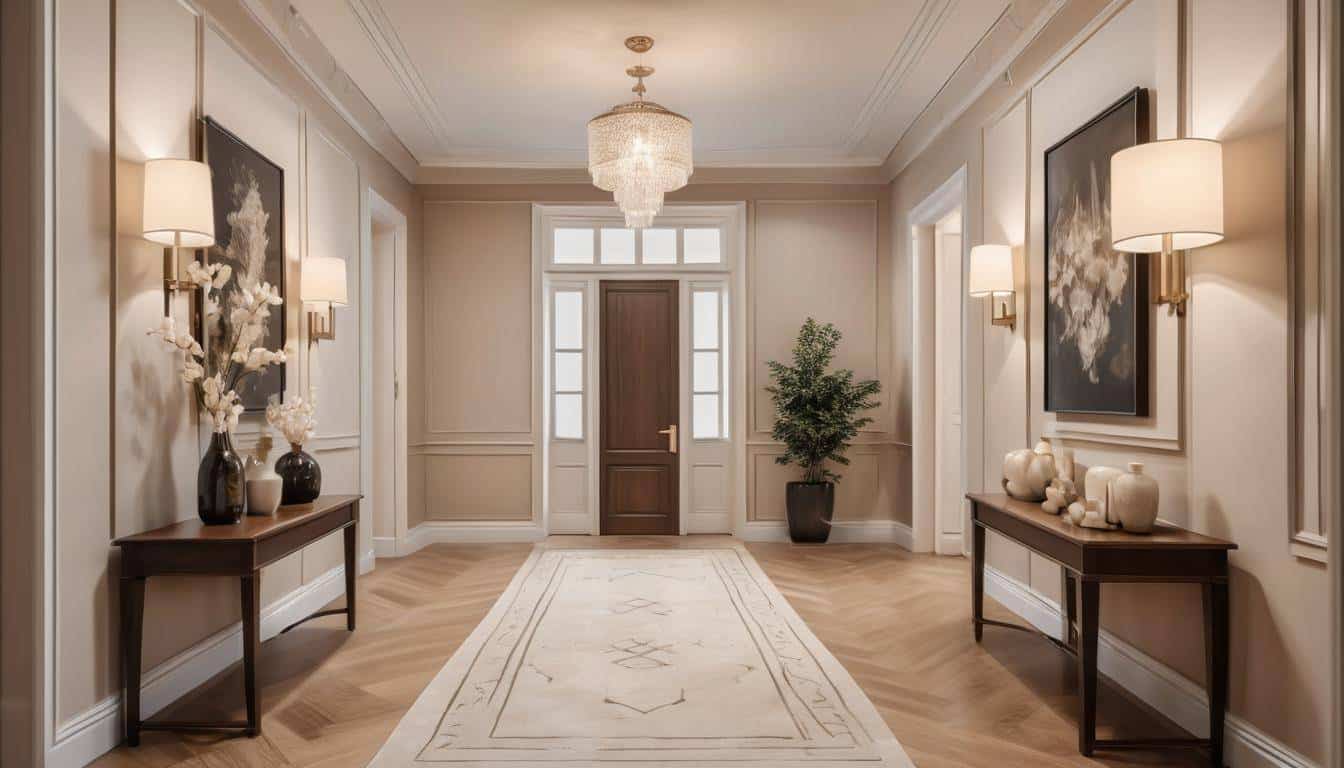 Elegant welcoming hallway