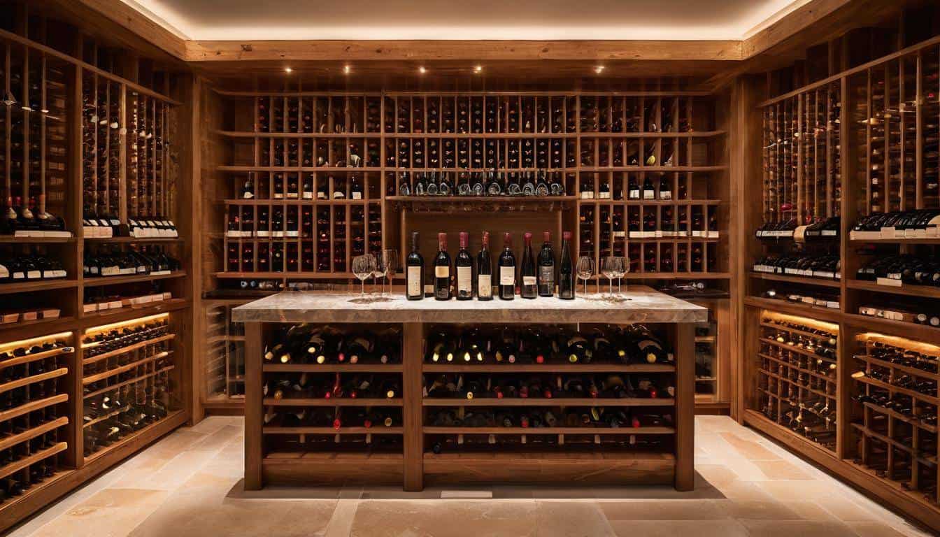 Elegant wine cellar design