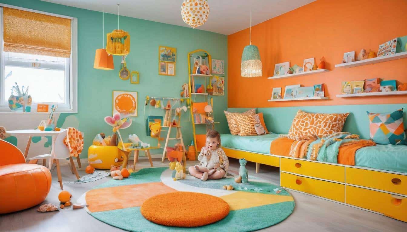 Energetic Kids' Room Design