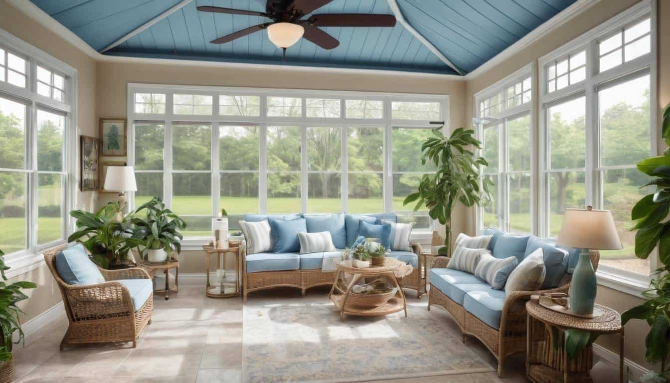 Energy-saving sunroom decor