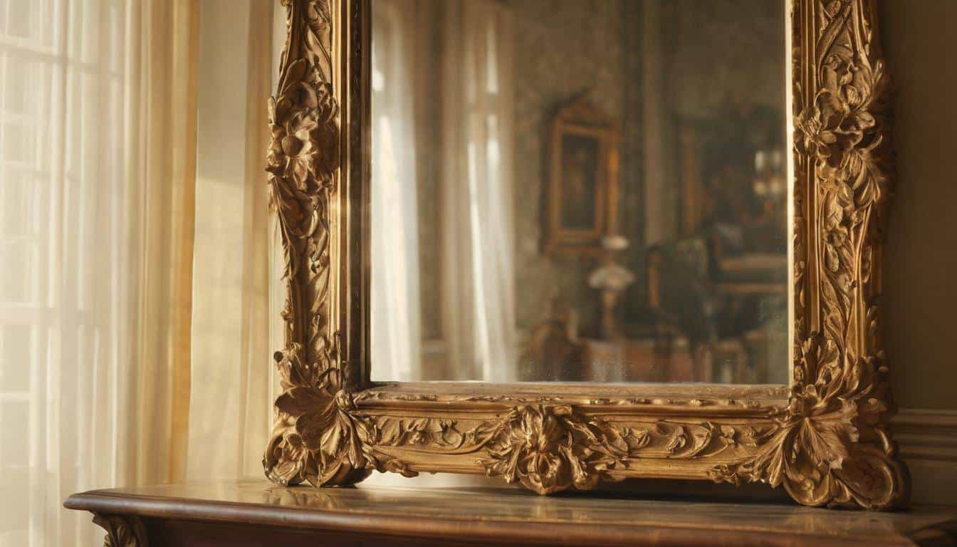 Ethereal antique mirror reflection