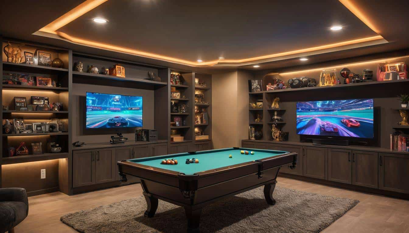 Game room accent lighting