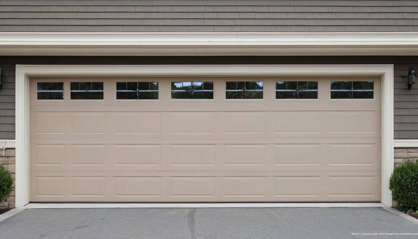 Garage door trim enhancement