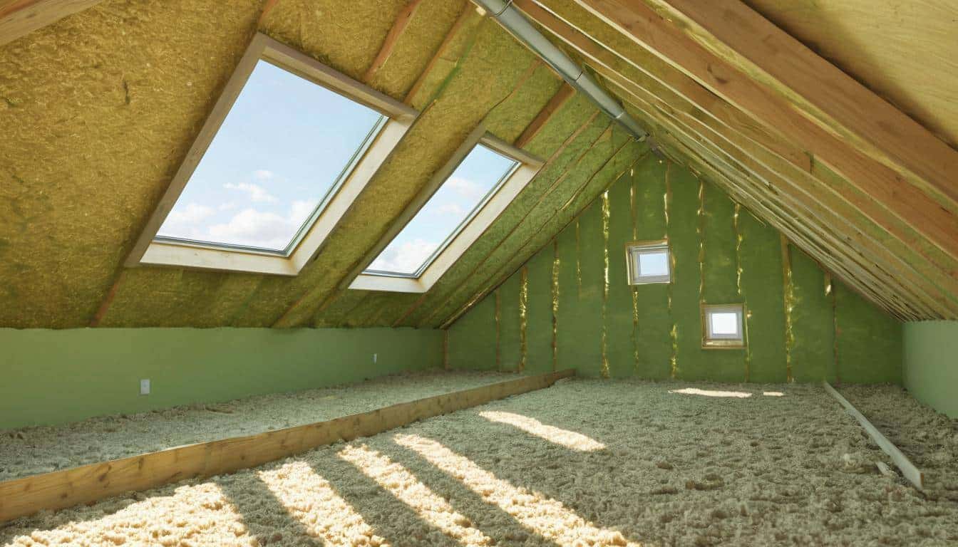 Green attic energy efficiency