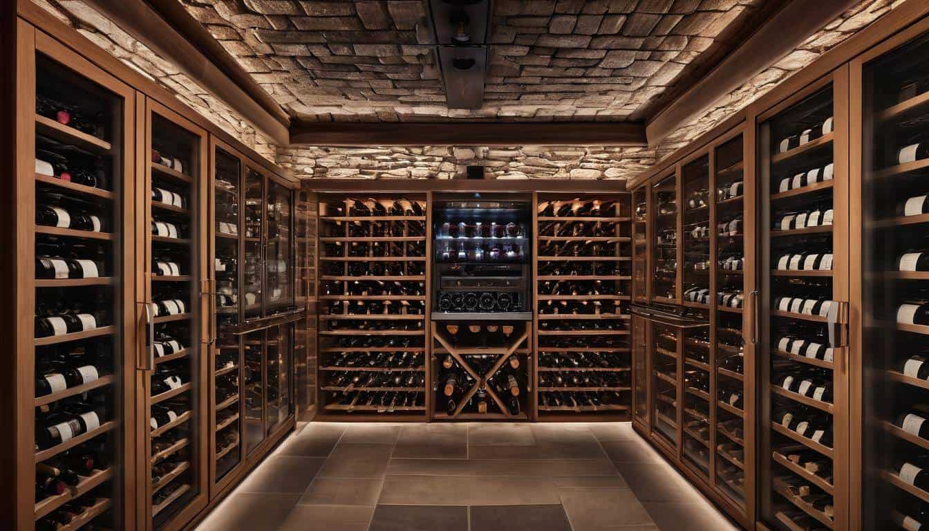 High-tech wine cellar cooling