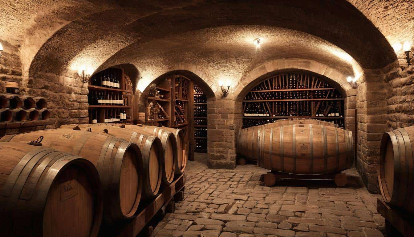 Historical wine cellar elegance