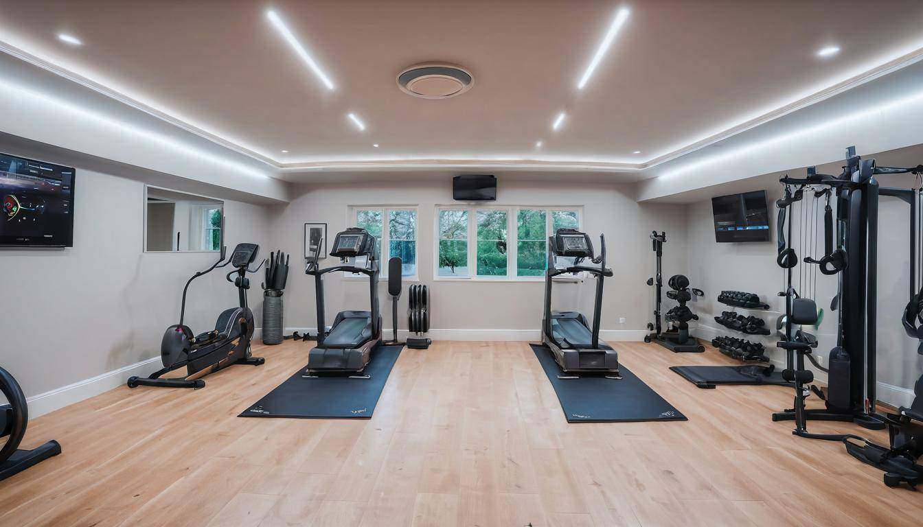 Home gym LED lighting