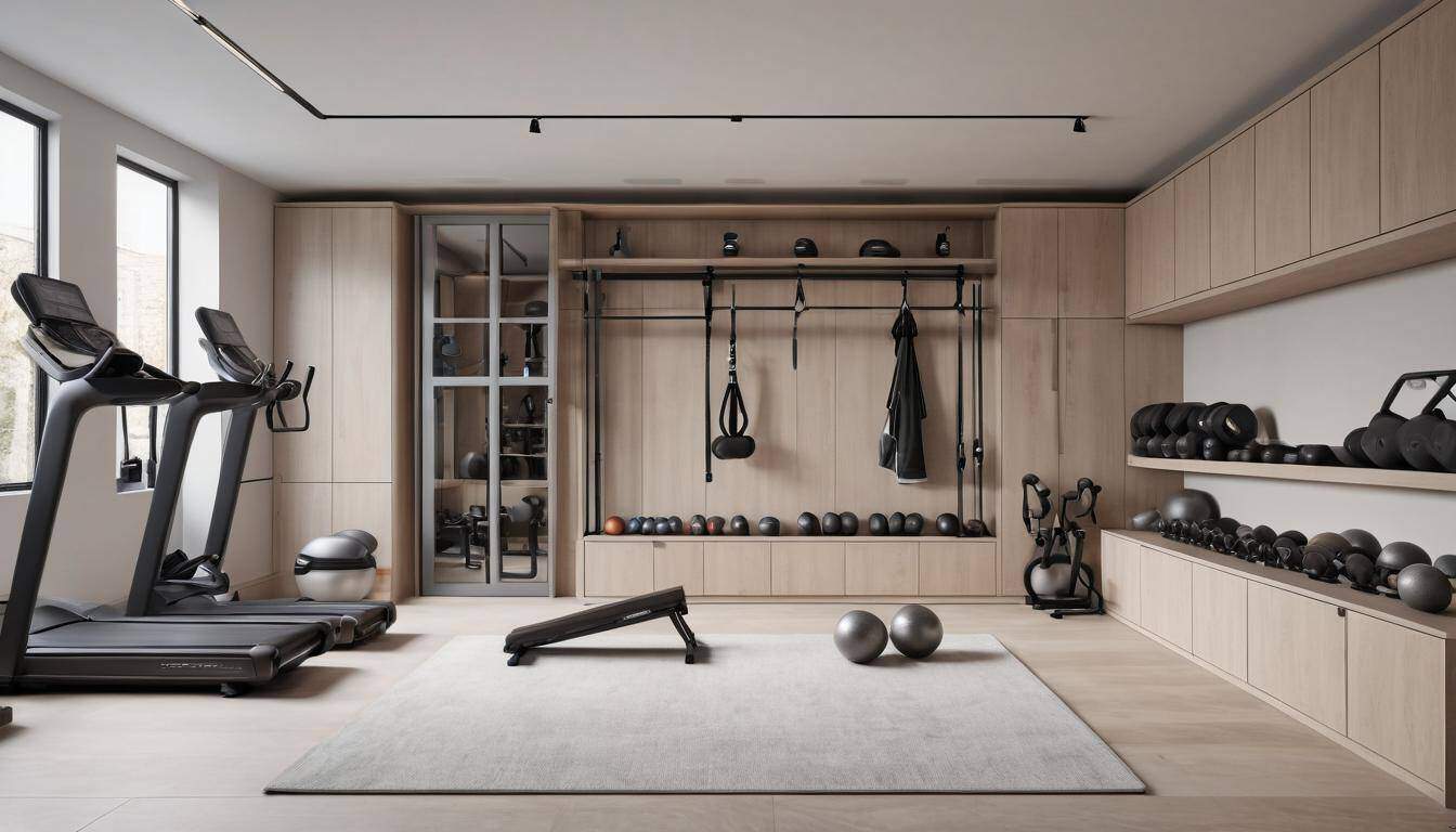 Home gym storage solution