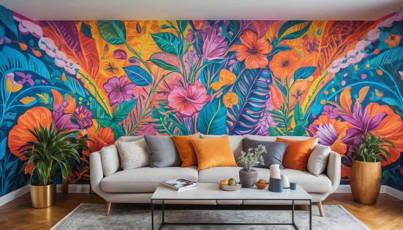 Immersive wall mural design