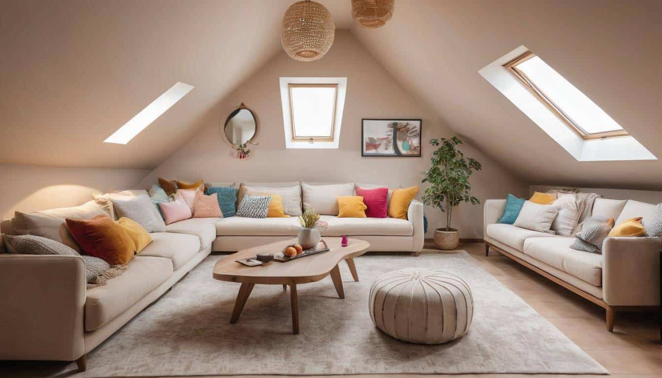 Inviting Stylish Attic Transformation