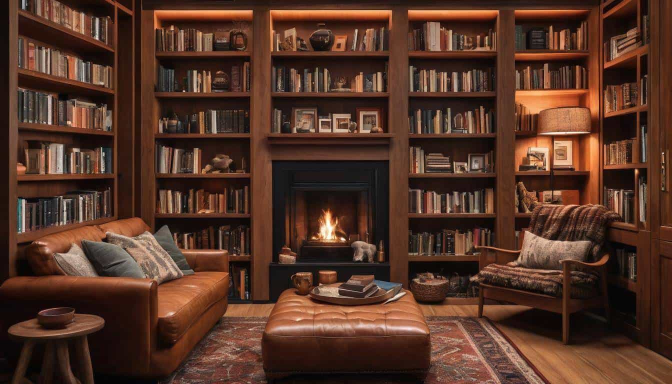 Inviting home library design