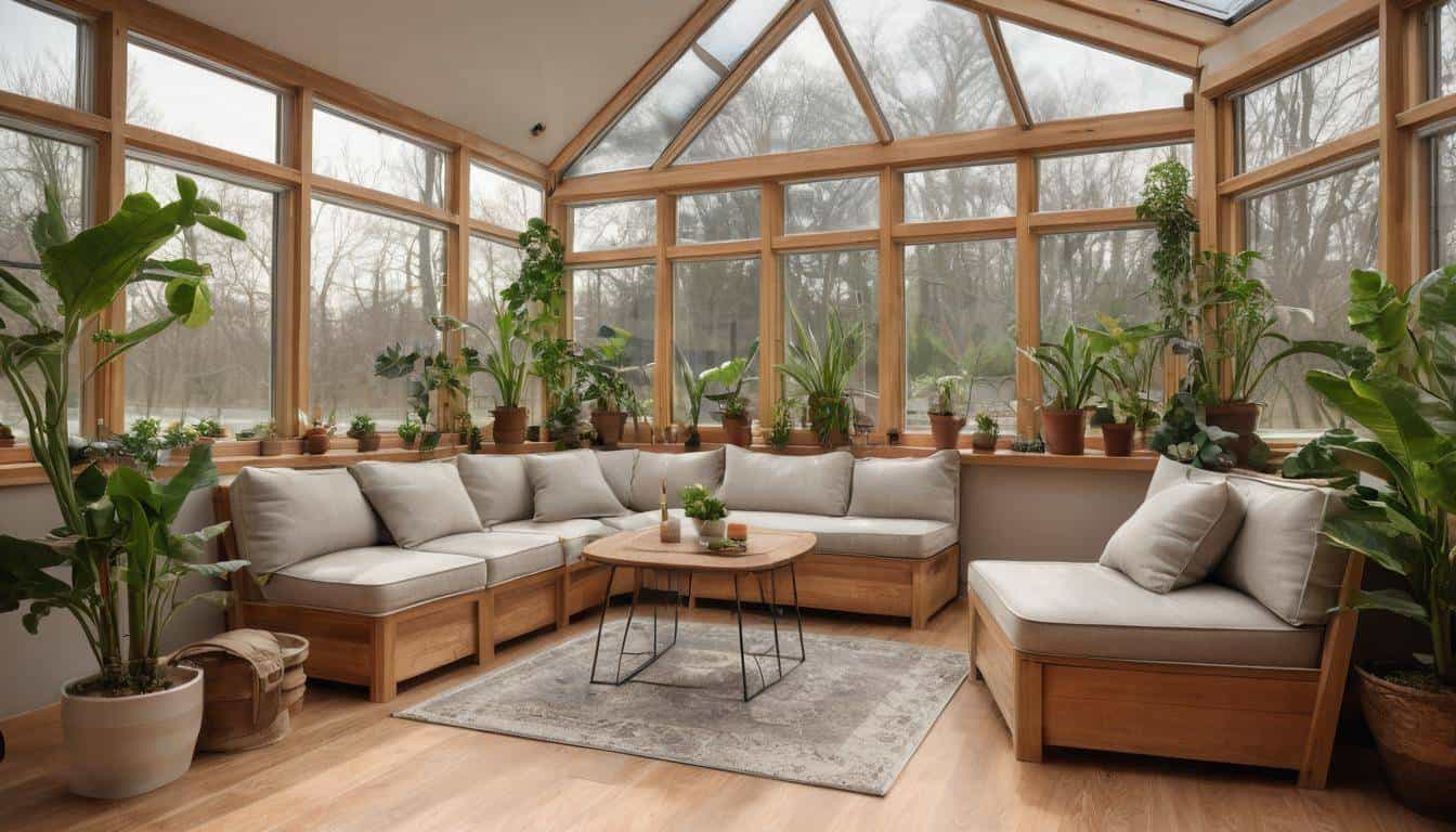 Inviting solar sunroom design