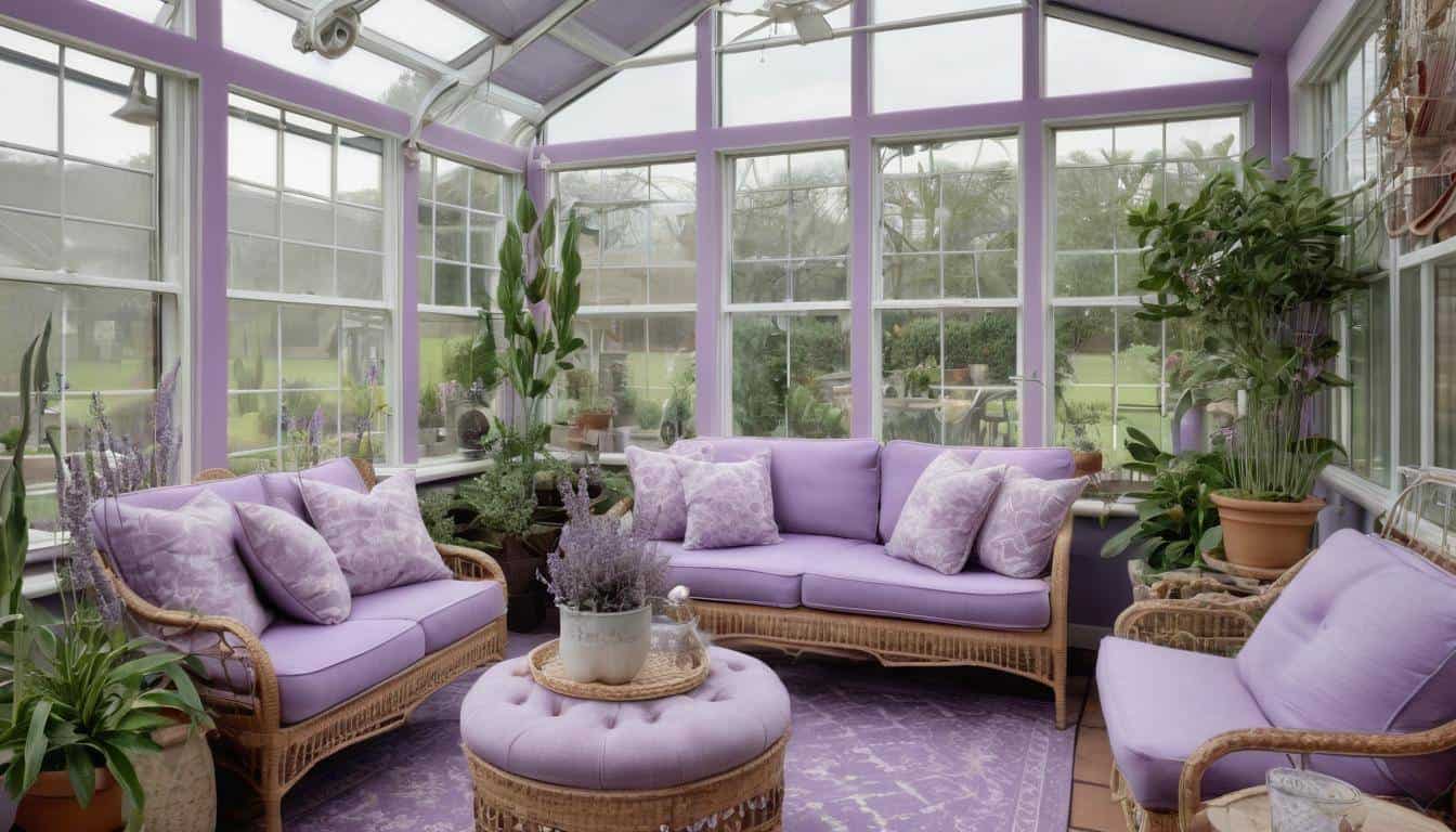 Lavender-themed home sanctuary