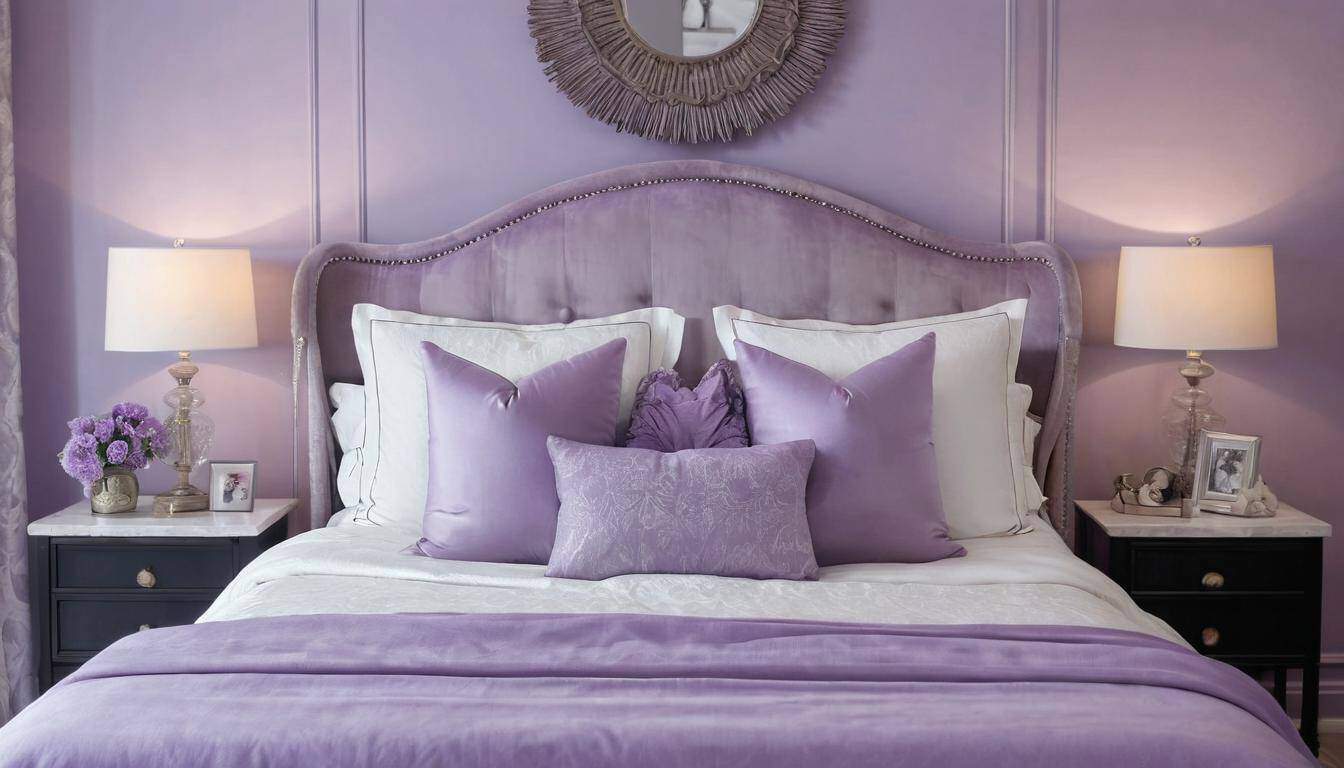 Luxurious Lavender Bedroom