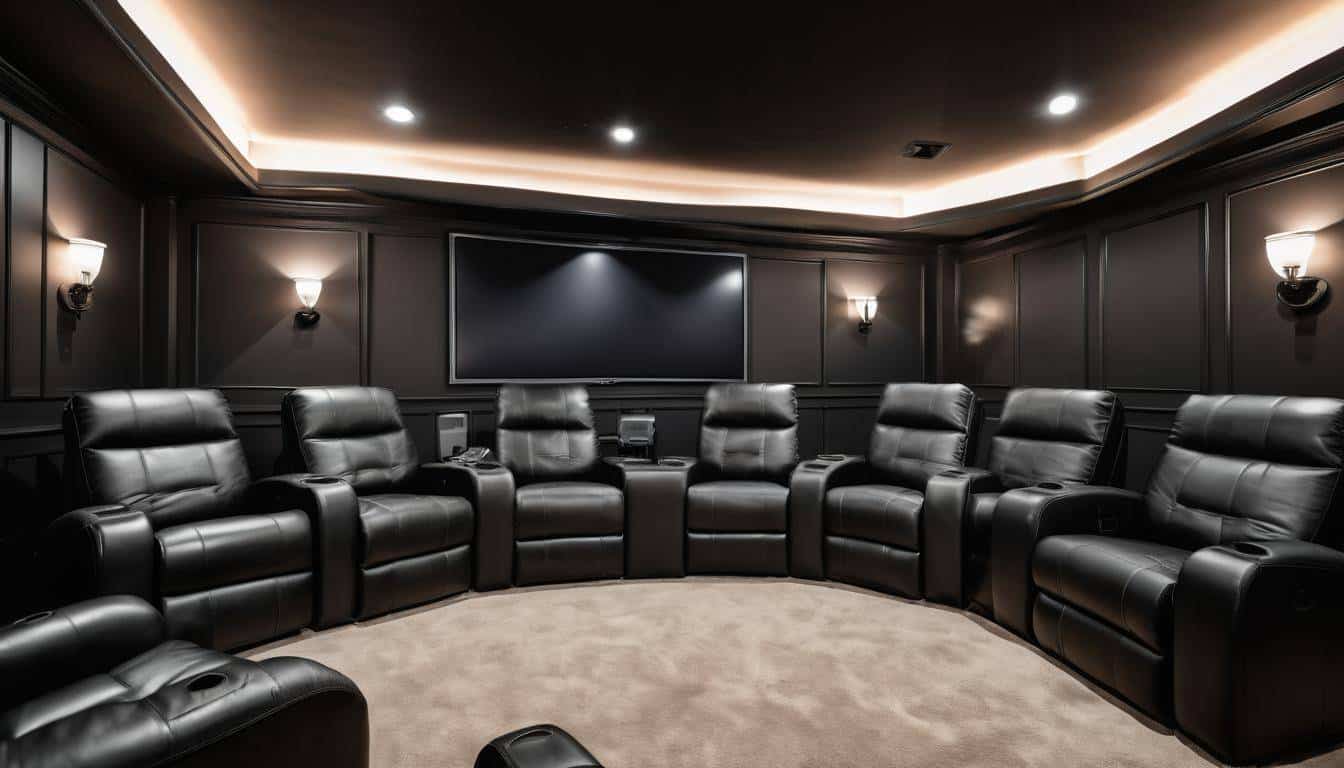 Luxurious Leather Home Theater