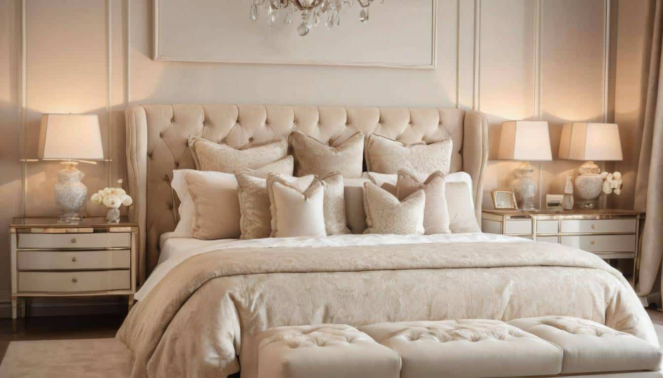 Luxurious bedroom ambiance