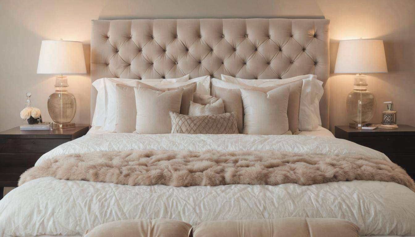 Luxurious guest room bedding