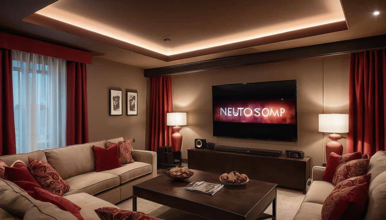 Luxurious home theater decor