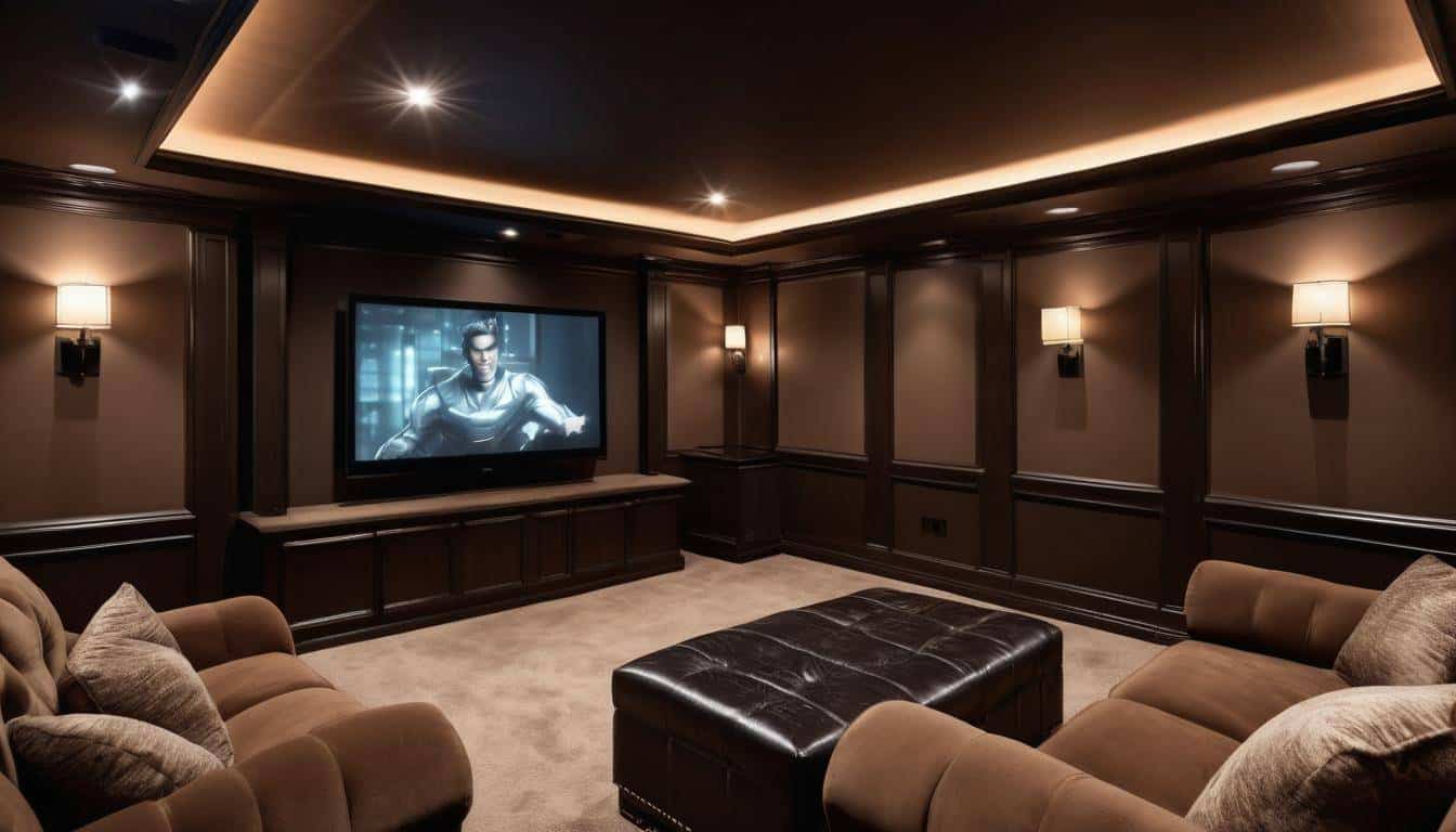 Luxurious home theater setup