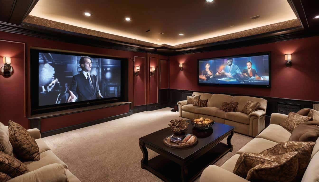 Luxurious home theater setup