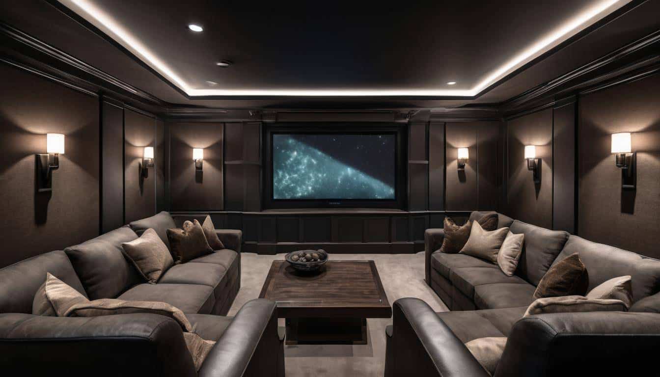 Luxurious home theater setup