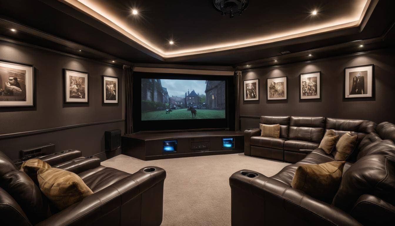 Luxurious home theater setup