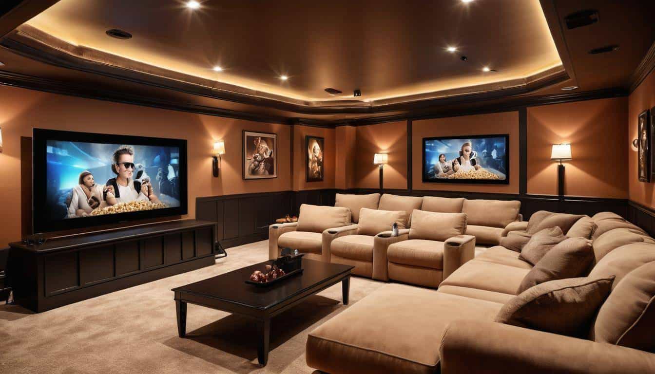 Luxurious home theater setup