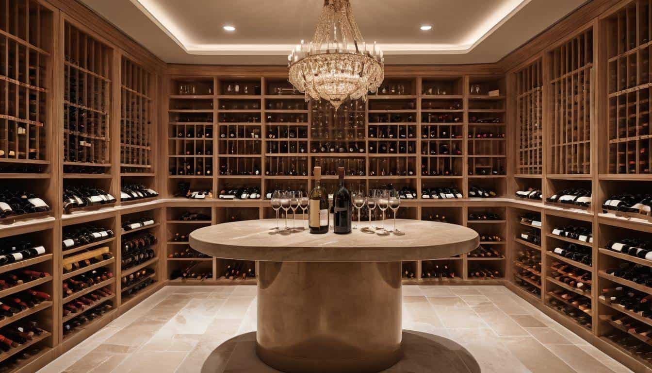 Luxurious wine cellar design