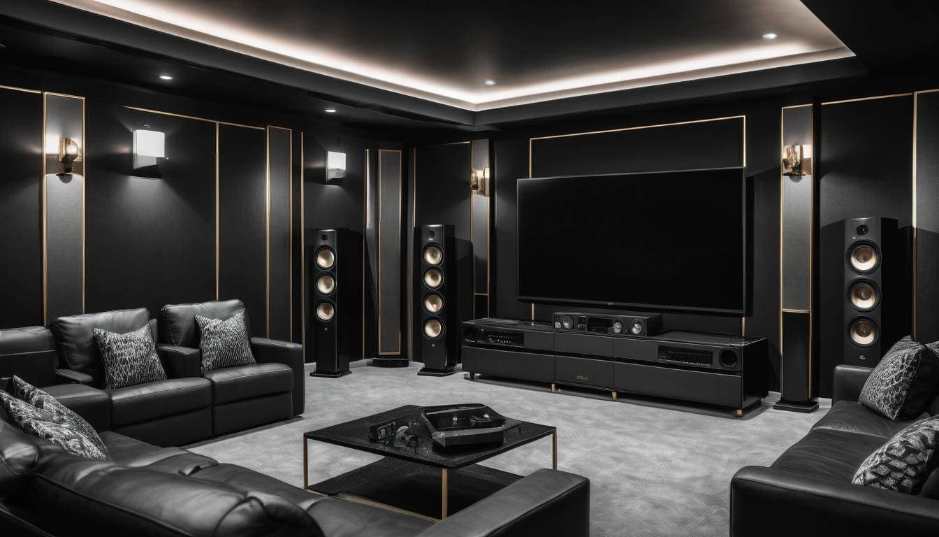 Luxury home theater audio setup