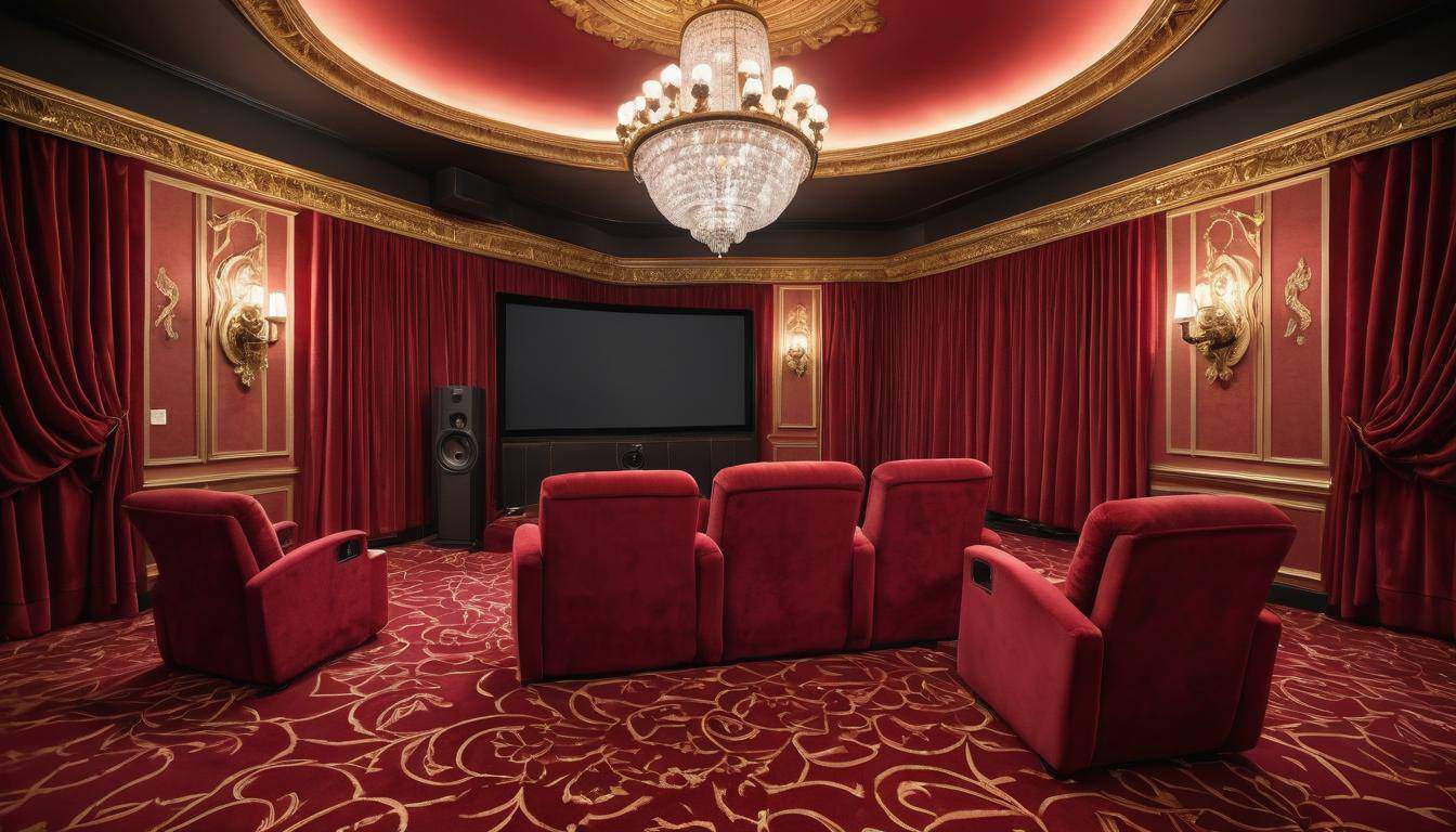 Luxury home theater decor