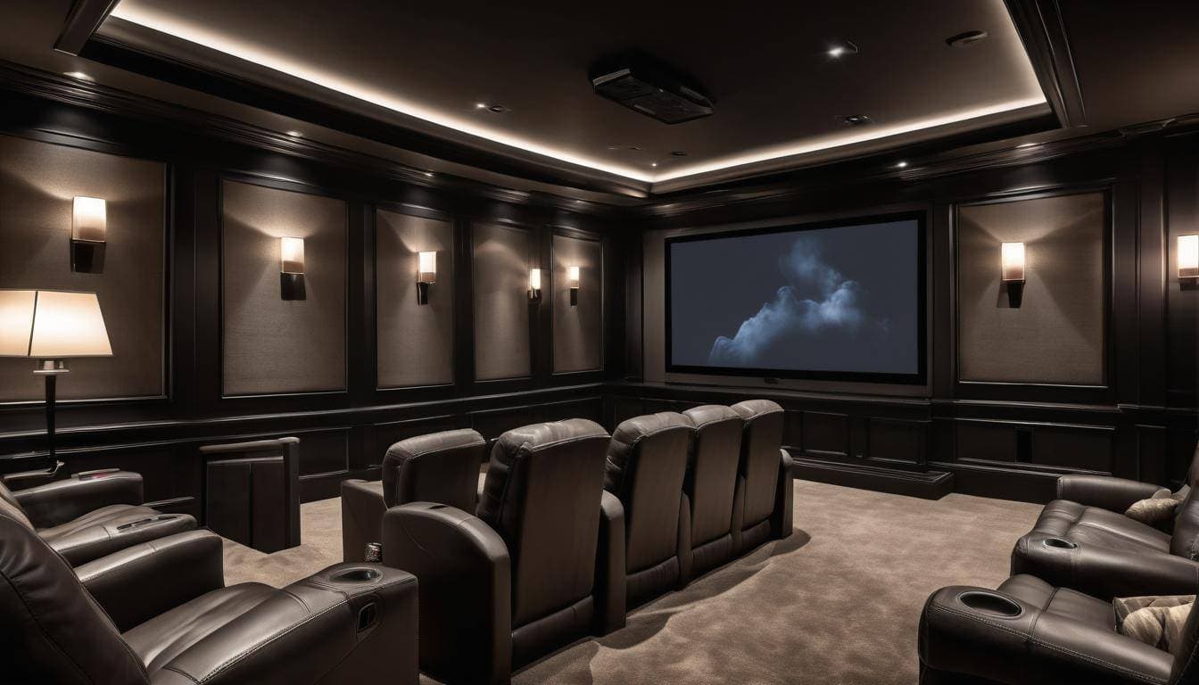 Luxury home theater setup