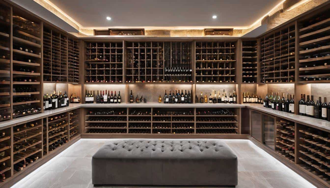 Luxury wine cellar integration