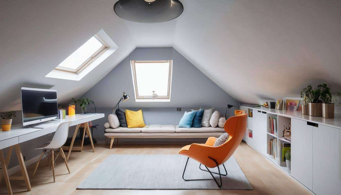 Modern attic furniture design