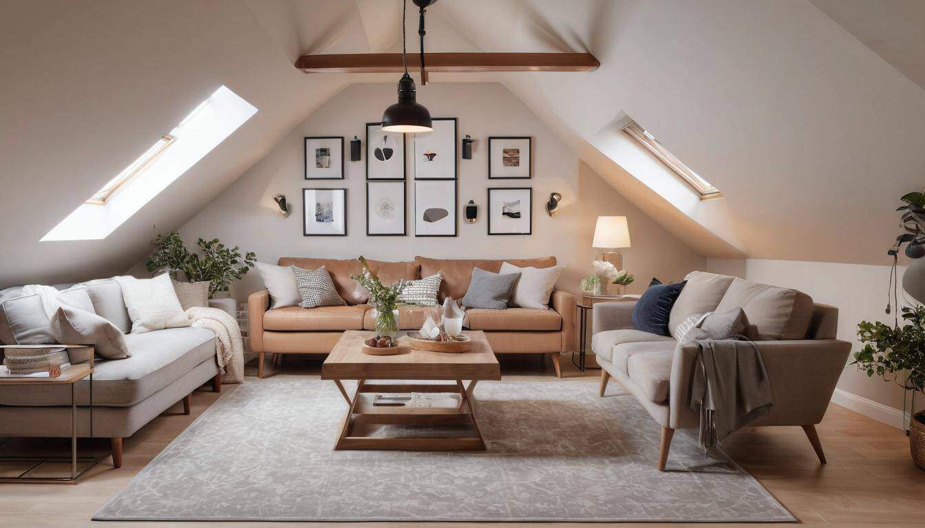 Modern cozy attic conversion