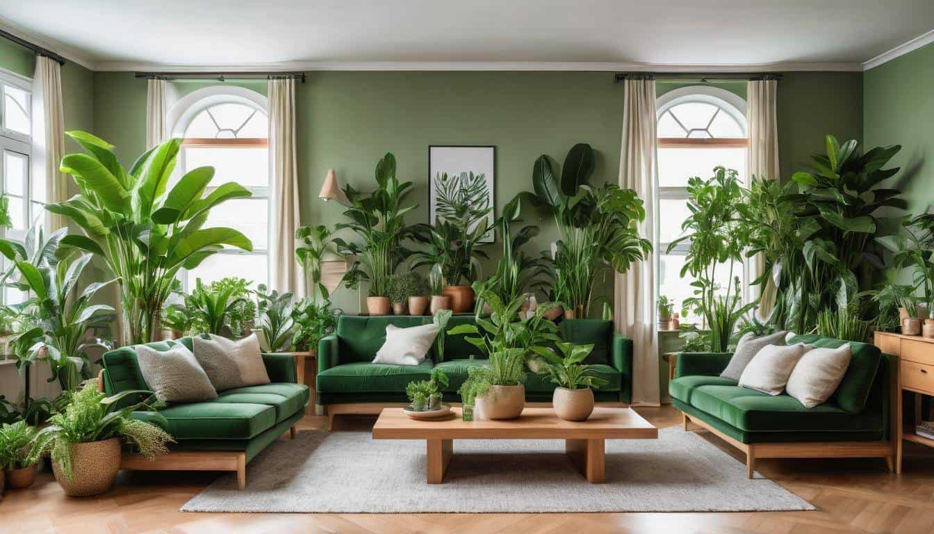 Modern eco-friendly plant decor