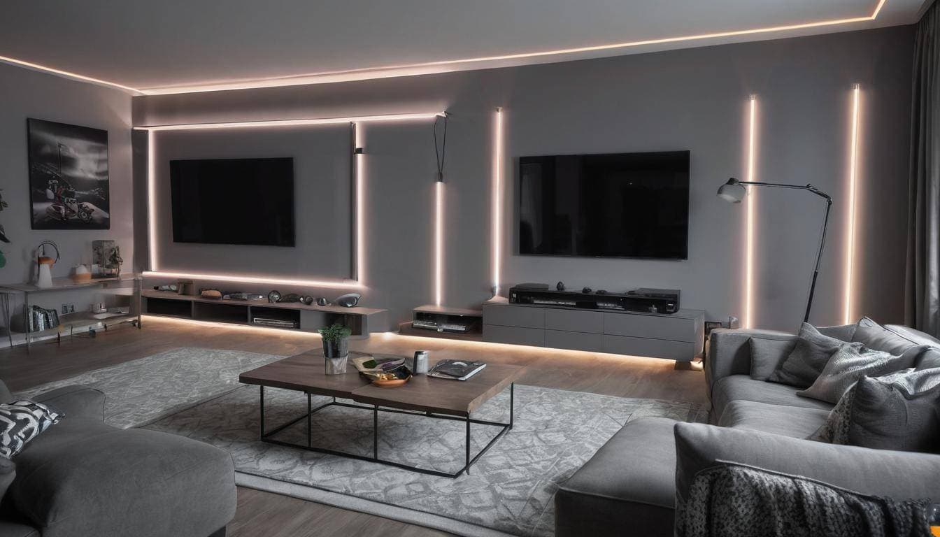 Modern game room lighting