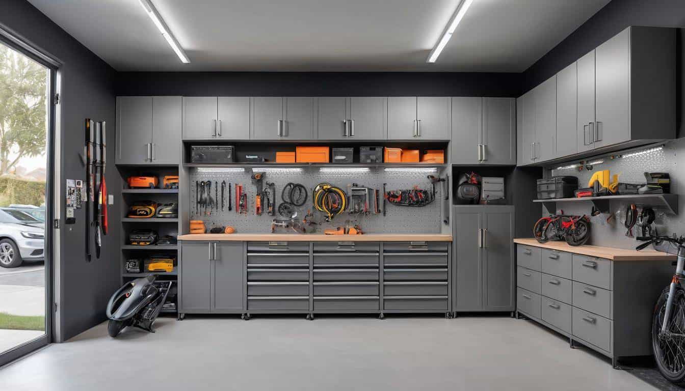 Modern garage storage integration