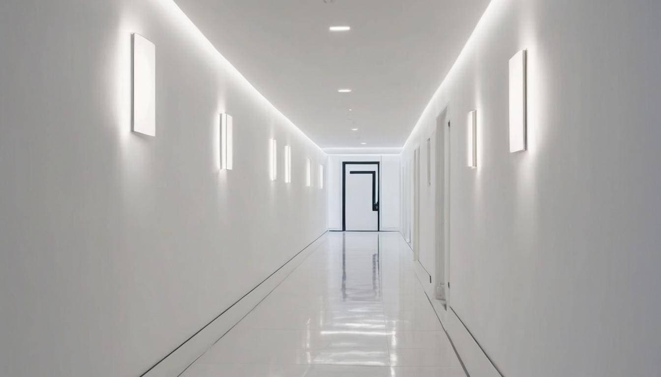 Modern hallway lighting