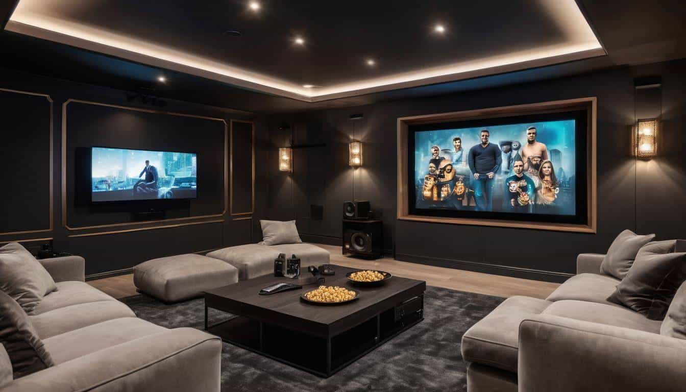 Modern home cinema setup