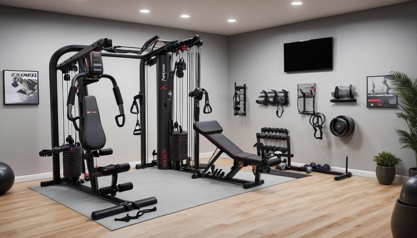 Modern home gym equipment