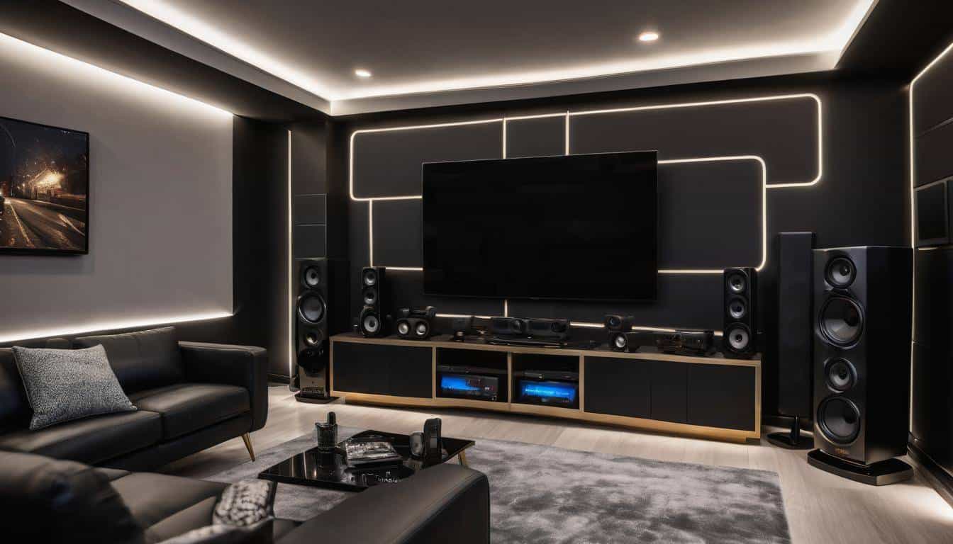 Modern home theater setup