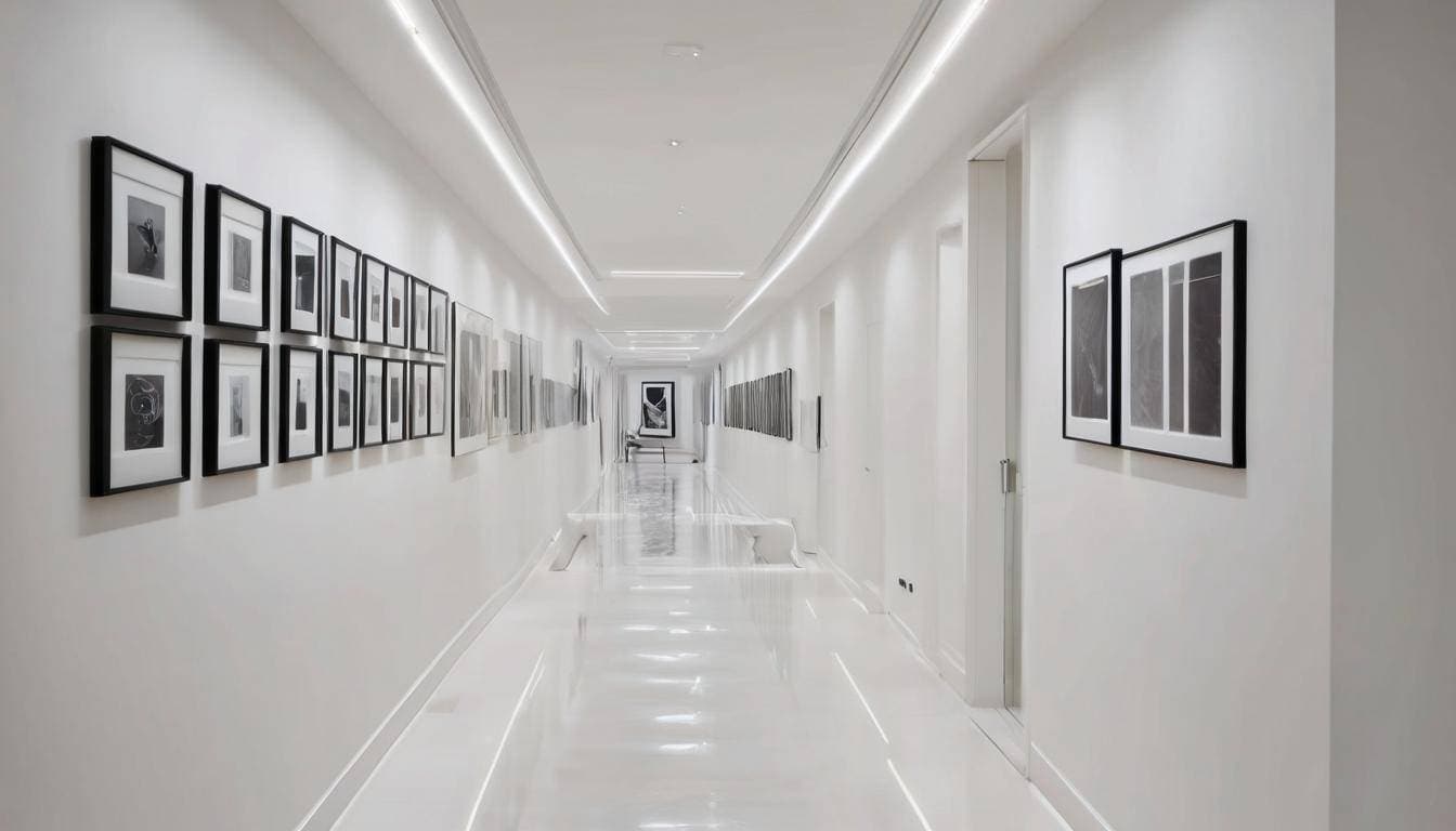 Modern minimalist hallway