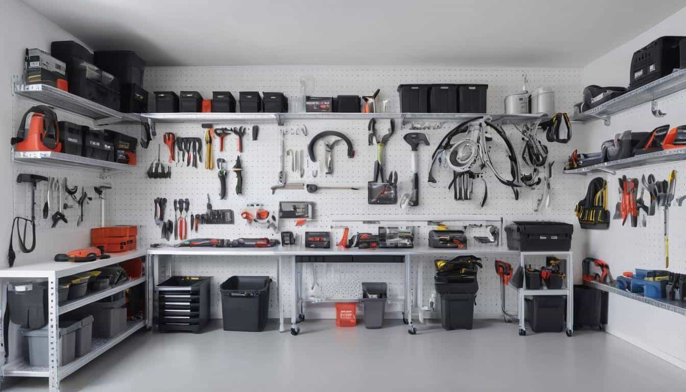 Modern organized garage